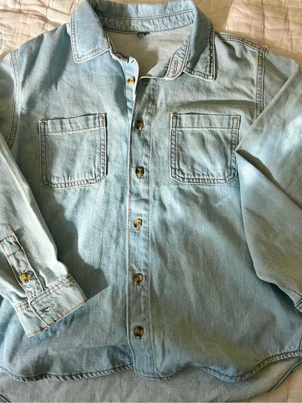 Art Class Light Blue Denim Button-Down Shirt